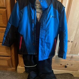XMTN Kids Coat Snow Pants with Suspenders